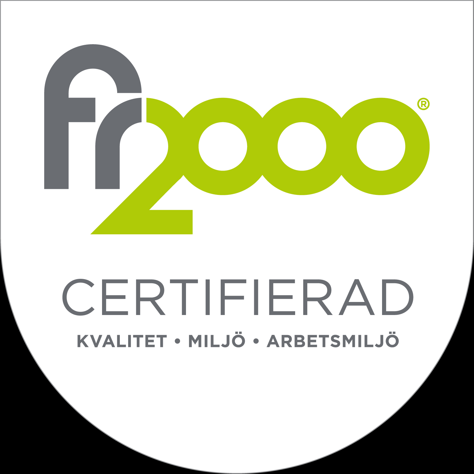 Nomaco Sverige är FR2000-certifierat, vilket innebär att företaget uppfyller högt ställda krav inom kvalitet, miljö och arbetsmiljö. Certifieringen omfattar försäljning och service av eldrivna arbetsfordon, maskiner och utrustning för skötsel av grönytor och gatumiljöer. Genom FR2000 säkerställer Nomaco ett ansvarsfullt och hållbart arbetssätt som bidrar till minskad miljöpåverkan och en trygg arbetsmiljö för både kunder och medarbetare.